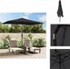 vidaXL Parasol met metalen paal 300x200 cm zwart