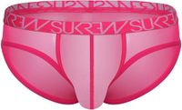 SUKREW Sheer Low-rise Brief Elect Pink - MAAT XL