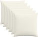 vidaXL Kussensloop 6 stuks HEERLEN Crèmekleurig 55 x 55 cm corduroy