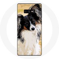 Maniacase Hoesje voor Samsung Galaxy Note 9 Continental vlinder spaniël hondenras
