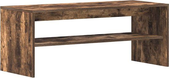 vidaXL Tv-meubel 100x40x40 cm bewerkt hout gerookt eikenkleurig