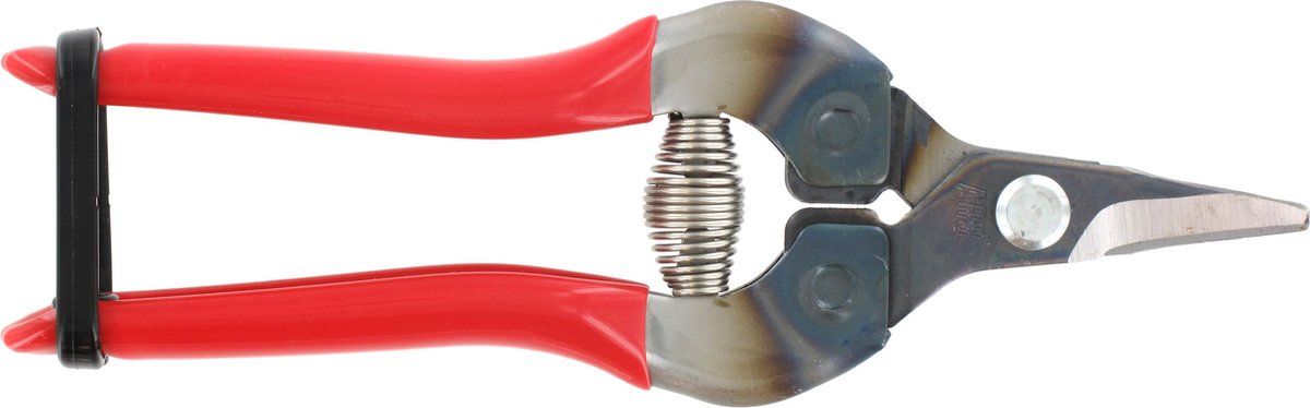 Ars ARS310-D - Fruitschaar 16cm, extra gebogen, rood - Oogstschaar, kruidenschaar, snoeischaar voor bloemen, planten en kruiden