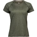 Tee Jays Women's CoolDry Tee Olive Melange XL