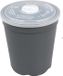 Dishcircle Soepbeker met deksel - 480 ml - 30 stuks - Grijs - Bio plastic