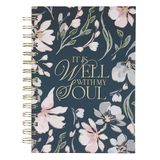 Journal Spiral Blue Floral It Is Well with My Soul