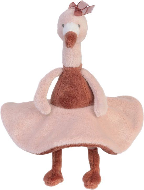 Happy Horse Flamingo Fiddle Knuffel - Oudroze - 19cm