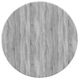vidaXL Tafelblad - Ø 50 x 1,5 cm - Rond - Bewerkt hout - Grijs Sonoma