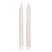 Magic Flame Dinerkaarsen - LED - 2x stuks - wit - 25 cm - met glitters