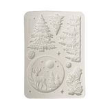 Stamperia - Silicon Mould A5 Christmas Winter Landscape