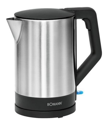 Bomann WKS 3002 CB Waterkoker - 1.5L - 2200W - Zwart/RVS