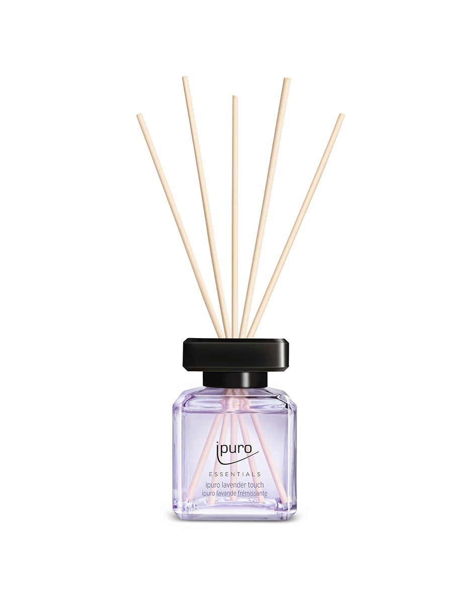 ipuro ESSENTIALS Lavender Touch Reed Aroma Diffuser - Black, Lavender - 200ml