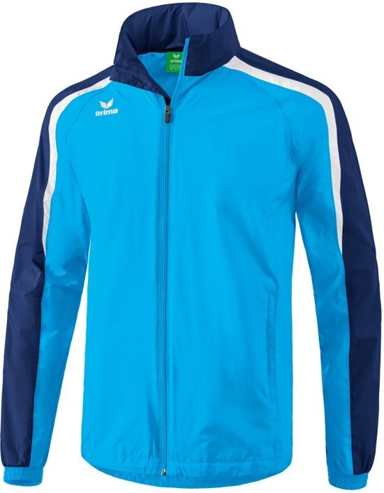 Erima Liga 2.0 allweather jack Sportjas Volwassenen - Curacao/New Navy/Wit