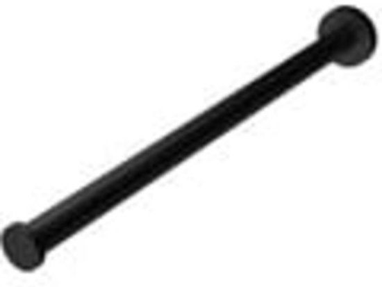 Geesa Nemox Handdoekrek 1 arm Zwart - Modern - Metaal - 38 cm