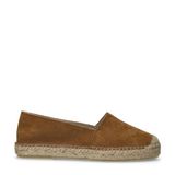Manfield Dames Cognac Suède Espadrilles Maat 37