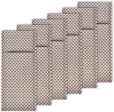 Westmark 6 Servet-/bestekzakjes, 24 x 9 cm, synthetisch weefsel, Saleen-collectie: Elegance, grijs/zilver