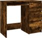 Syfax Bureau 90x45x76 cm bewerkt hout gerookt eikenkleurig