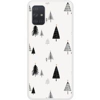 Samsung Galaxy A71 Beschermende Siliconen Case - Elegante Dennenboom