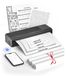 Imprimante thermique A4 imprimante mobile - Bluetooth sans fil - 2000 mAh - Papier thermique - Noir