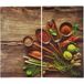 SILVERCREST® Protège-plaques de cuisson en verre trempé, 52 x 30 cm, 2 pièces (bois)