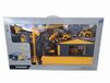 New Ray Volvo De Cast Playset met Crane 1 Shed, 32105 SS, geel