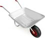 Gardebruk Kruiwagen - 80L - 100 kg Draagvermogen - Zilver
