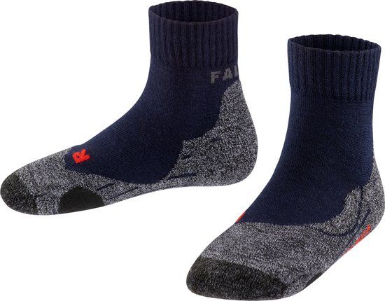 Falke TK2 Korte Wandelsokken Kinderen - Blauw/Grijs - Maat 35-38