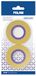 Blisterverpakking MILAN® Blisterverpakking met 2 transparante gele plakstrips, 19 mm x 33 m