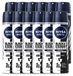 Nivea 12 x Men Black & White Invisible Original Deodorantspray, 150 ml - Voordeelverpakking - 12 stuks