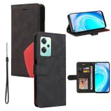 OnePlus Étui Portefeuille OnePlus Nord CE 2 Lite 5G - Séries Bi-Color - Noir