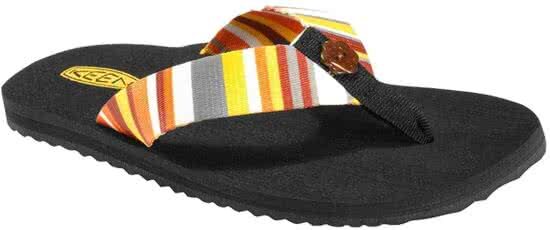 KEEN Teenslippers Cabo Dames Zwart / Geel Maat 35