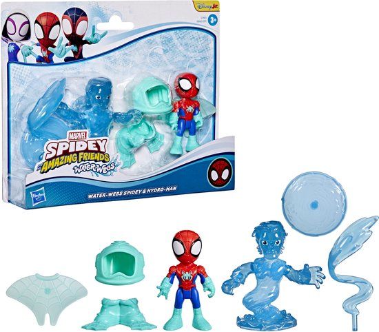 Marvel Hasbro Marvel Spidey and His Amazing Friends Water-Webs Spidey en Hydro-Man - Actiefiguren