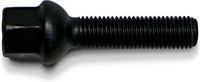 H&R Wielbout bolkonisch R12 M12x1.50 - Lengte 28mm - Zwart