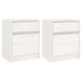 VidaXL Nachtkastjes 2 stuks 40x31x50 cm Massief Grenenhout Wit