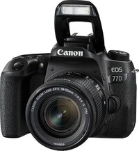 Canon EOS 77D SLR Camera with 18-55mm Lens Kit - Black