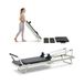 VEVOR Reformer Pilates Pliable, Machine de Pilates Charge 181,44 kg, Lit avec Double Résistance, Ressort et Cordon, Ensemble de Réformateur pour Utilisateurs Avancés et Débutants, Gym Domicile Studio