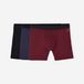 Lot de 3 boxers respirants en microfibre Homme, noir bleu bordeaux