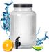 Spetebo JUICES Limonadenspender van glas - met zwarte deksel / 5,5 liter - met tapper