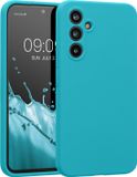 kwmobile telefoonhoesje geschikt voor Samsung Galaxy A54 5G - TPU backcover met siliconen coating - Smartphone case in ijsblauw