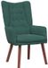 vidaXL Fauteuil Donkergroen Fluweel 63 x 67 x 94 cm