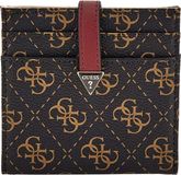 GUESS Laurel SLG Tab Card Case Brown Logo