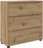 vidaXL Opbergkast 80 x 31 x 81 cm Bewerkt hout Artisan Eiken