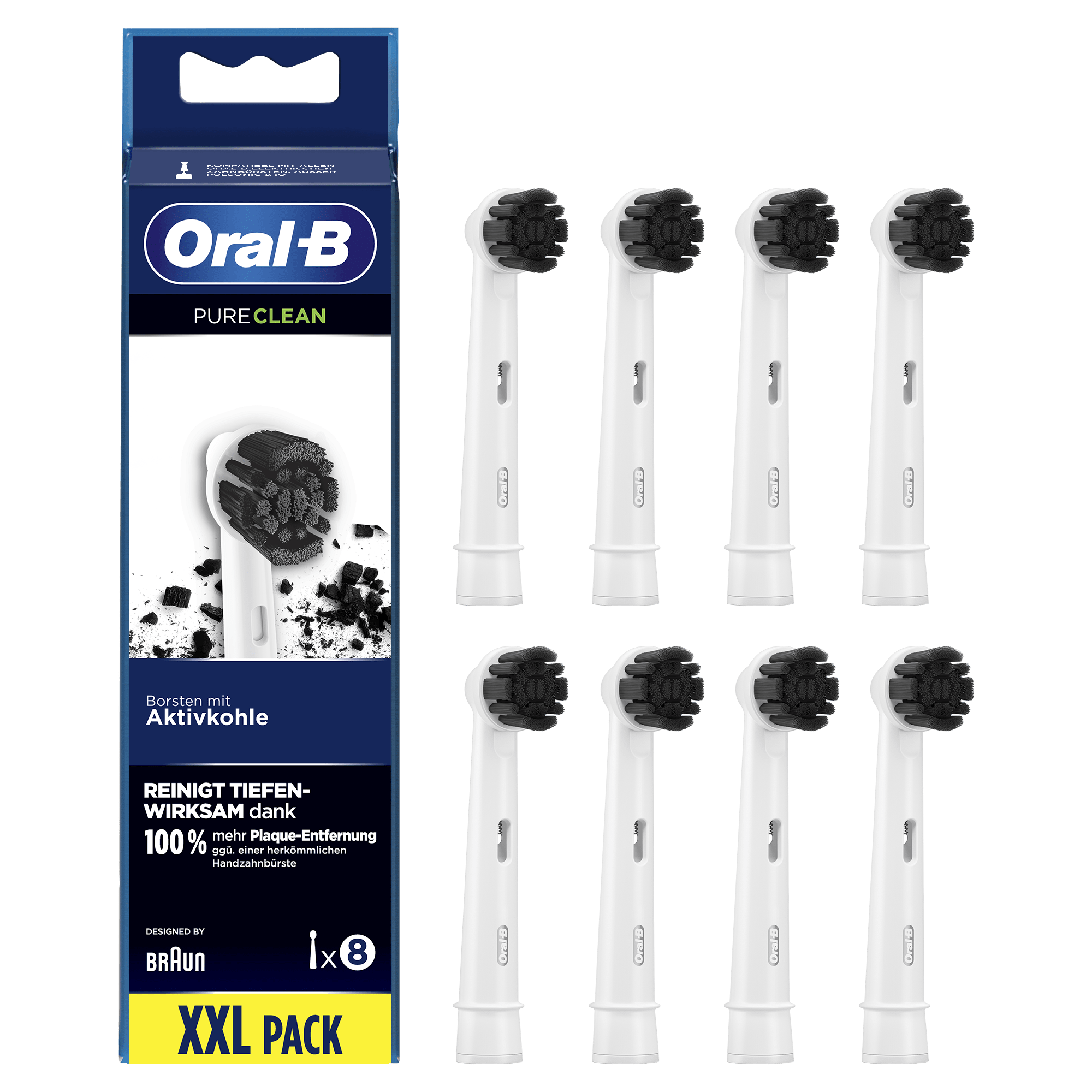 Oral-B PureClean Oral-B Pure Clean Opzetborstel, Verpakking Van 8 Stuks