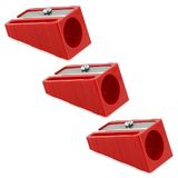 KUM - Puntenslijper 100-70 voor potloden tot 17 mm, rood, set van 3