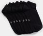 WE Fashion Heren sneakersokken, 7-pack, Zwart