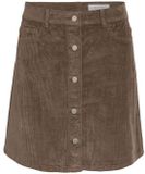 Noisy May NMRONNIE A SHAPE SKIRT CORDUROY NOOS Dames Minirok - bruin - XS