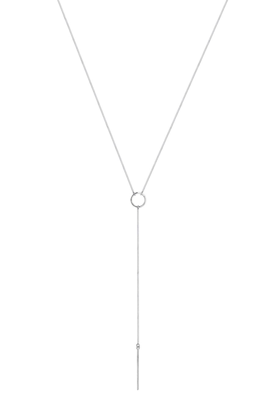 Elli Elli Halsketting Dames Y-Ketting Geo Minimaal 925 Sterling Zilver