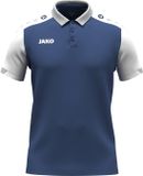 Jako Dynamic Polo Kinderen - Nachtblauw / Wit / Lichtgrijs | Maat: 140