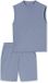 SCHIESSER - Pyjama kort - Heren - Blauw-grijs