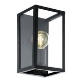 EGLO Charterhouse Wandlamp - E27 - Zwart - 28cm