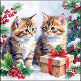 Ambiente Europe Ambiente Lunch Servetten Kitty gift - 33x33 cm